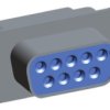 TE Connectivity Złącze D-sub M24308/2-281Z 9-pinowe Prosty 2.77 mm Pitch Kabel Żeńskie