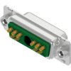 D-Sub socket, 11 pole, 11W1, equipped, straight, solder cup, 3011W1SAM99A30X