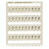 WAGO 209-700/209-124 WSB Quick Marker Vert. (F11-F20) 10ea for 281-5XX White
