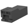 Socket housing, 1 pole, straight, black, 1-1969186-1