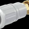 4 mm socket, threaded bolt, mounting Ø 12.2 mm, CAT III, CAT IV, white, 23.3140-29