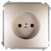 Simon Basic Gniazdo Pojedyncze B/U 16A Ip20 Satynowe Bmg1.01/29