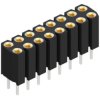 Socket header, 16 pole, pitch 2.54 mm, straight, BL 6 16