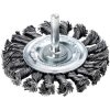Lessmann 417.198.07 Knotted Wheel Brush with Shank 75 x 12mm, 0.50 Steel Wire