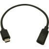 Cliff FCR72000 USB cable USB-C socket to USB-C plug 0.30 m Black