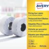 PLP1226 Price labels, 12 x 26 mm, 1-line, 15,000 pieces, permanent, whit