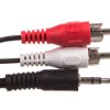 Przewód adapter Jack 3,5mm - 2x RCA 5m 50195