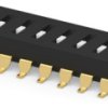 DIP switche, 10 pole, straight, 0.025 A/24 VDC, 1-2319848-0