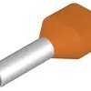 Insulated wire end ferrule, 4.0 mm², 22 mm/12 mm long, orange, 9018590000