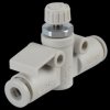 One-way flow control valve, straight, 4 mm