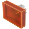 EAO 51-903.3 Lens orange flat 15.2x21.2 plastic transparent