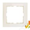BERKER B.KWADRAT Ramka 1 pojedyncza z polem opisowym krem połysk 10118912 HAGER