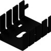 Finger shaped heatsink, (L x W x H) 33.8 x 25.4 x 12.7 mm, 20 K/W, black anodized, 10034982