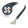 Cat7 Kabel do transmisji danych długość 100 m Phoenix Contact Czarny PEX SF/FTP