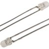 LED, Otwór przelotowy, Żółty, 2-pinowy, 2.1 V 3 mm (T-1), 45 °, Broadcom, HLMP