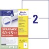 Avery-Zweckform 6604 All-purpose labels 210x148mm White Paper Permanent 130pcs