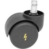 ESD chair rollers, for soft floors, black, C-01.004S, package with 5 pieces