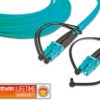 LDP-50 LC-LC 1.0 OM3 Duplex fibre optic patch cable, MM OM3, LC - LC, 1.0 m