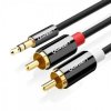 PRZEWOD J3,5MM 2RCA UGREE 1M