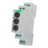 Trójfazowa lampka kontrolna z zabezpieczeniem LK-BZ-3 G 3x230 V+N 3xzielona F&F LK-BZ-3G
