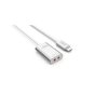 Karta dźwiękowa na USB stereo USB-C UNITEK Y-248