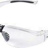 TOOLCRAFT TO-5343207 Okulary ochronne czarny, przejrzysty EN 166 DIN 166