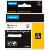 DYMO S0718210 Rhino Polyester Tape 12mm x 5.5m Black on White
