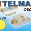 Dioda LED SMD 0805 komplet 10szt żółta