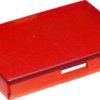 Cap, rectangular, (L x W x H) 22.4 x 16.4 x 3.2 mm, red, for pushbutton switch, 5.49.277.058/1303
