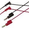 Zacisk pomiarowy miniaturowy, Czerwony/czarny, rozmiar: 4mm, 5A, 30 V ac, 60 V dc