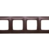 Simon 54 Premium Ramka poczwórna brąz mat /do karton-gips/ DRK4/46