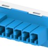 Connector, 13 pole, pitch 2.54 mm, straight, green, 2-1418637-5