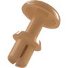 Expanding rivet, brown, hole Ø 3 mm, L 6.5 mm, PA, for plate thickness 4 - 5 mm, 072.29.350