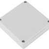 PC miniature enclosure, (L x W x H) 80 x 80 x 22 mm, light gray (RAL 7035), IP68, 1551WXGY