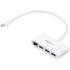 StarTech.com HB30C3A1GEA 3-Port USB-C Hub with Gigabit Ethernet - USB-C to 3x U