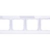 Sonata Ramka Poczwórna Białe Szkło / Biały R-4Rgc/31/00