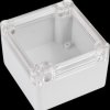 Industrial housing, 82 x 80 x 55 mm, IP65, light gray