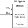 7-V, 1-A H-bridge motor driver with speed regulation and I2C control