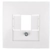 Berker/B.Kwadrat Element centralny gniazda TAE i głośnikowego biały 5310338989