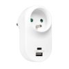 Rozgałęźnik Sieciowy 1 Gniazdo 2P+0 French + Usb-A 2.4A + Usb-C 3.0A Va0360...