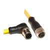 Mueller Electric Kabel siłownika czujnika Złącze A Złącze M12, Prosty kąt 5 długość 10 m Rodzaj A Męski Żeńskie Złącze B