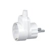 Wtyczka z/u Uni-Schuko 16A 250V z gniazdem z/u Schuko / z zabezp./ WT-16U/G-S-Z