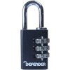 Defender DFCOMBI30 Black Die-Cast Combination Padlock 30mm