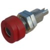 Gniazdo bananowe Żeński Połączenie lutowane typ Gniazdo bananowe Czerwony 16A Hirschmann Test & Measurement rozmiar 4 mm