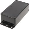 ABS enclosure, (L x W x H) 120 x 65 x 40 mm, black (RAL 9005), IP54, 1591CF2BK