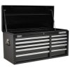 Sealey AP41110B Topchest 10 Drawer with Ball Bearing Runners Heavy-duty - Black