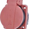 AS Schwabe 45080 Gniazdo do zabudowy IP54 czerwony