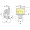 B-7S 500W czarny 180deg;/12 Brilum IP44