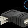65522 EASY-USB-A plug >USB-A socket, angled left/right