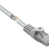 kabel LAN Renkforce RF-5047508, 1 szt., RJ45, CAT 5e, U/UTP, 0.50 m, szary